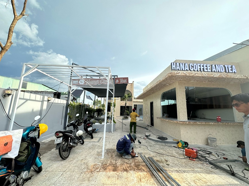 thiết kế thi công HANA Coffee